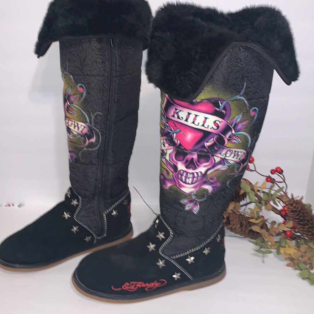 Ed Hardy Boots (W9243)
